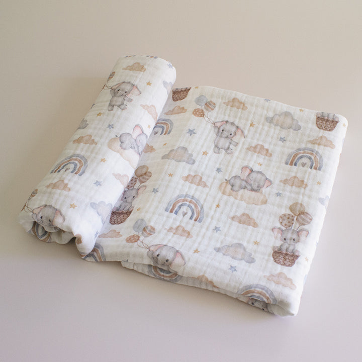 Mussola Elefante | Azzurro