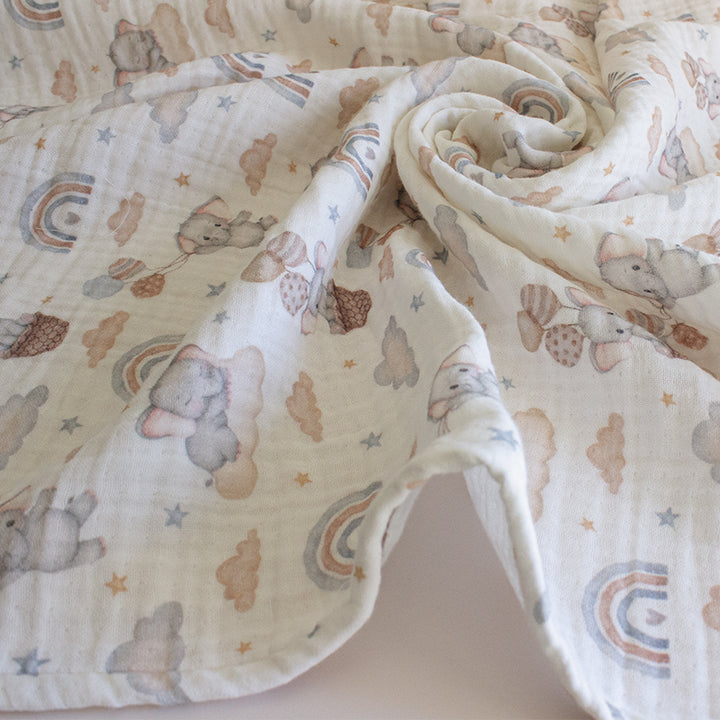 Mussola Elefante | Azzurro
