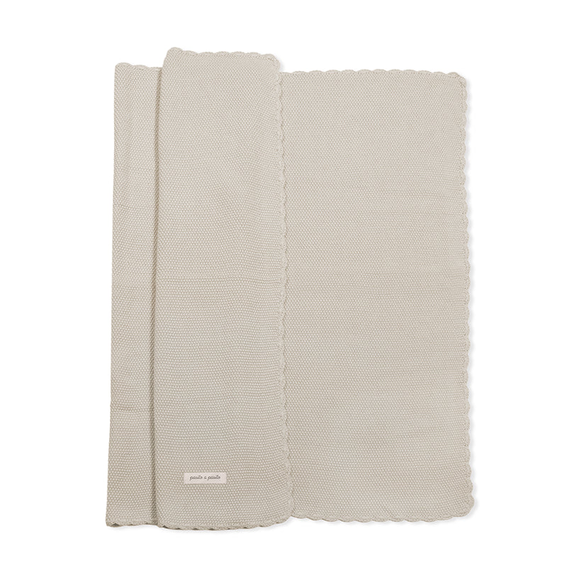 PasitoaPasito | Coperta Neonati | Tricot | Col. Beige