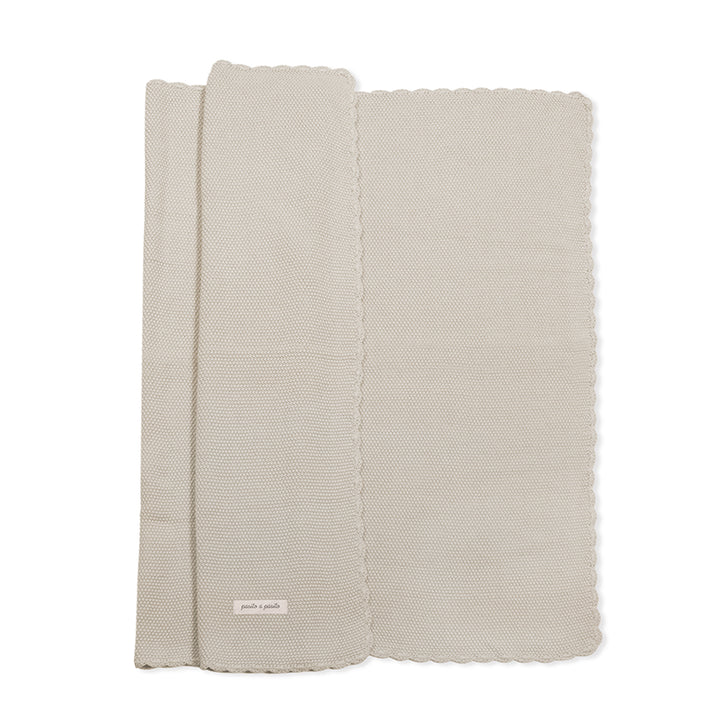 PasitoaPasito | Coperta Neonati | Tricot | Col. Beige