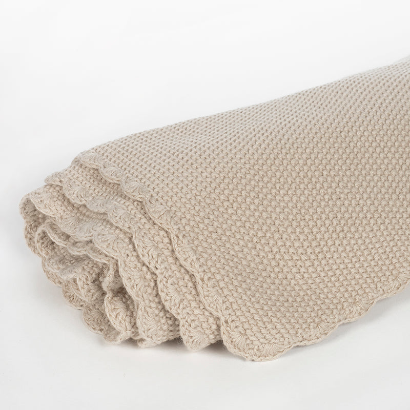 PasitoaPasito | Coperta Neonati | Tricot | Col. Beige