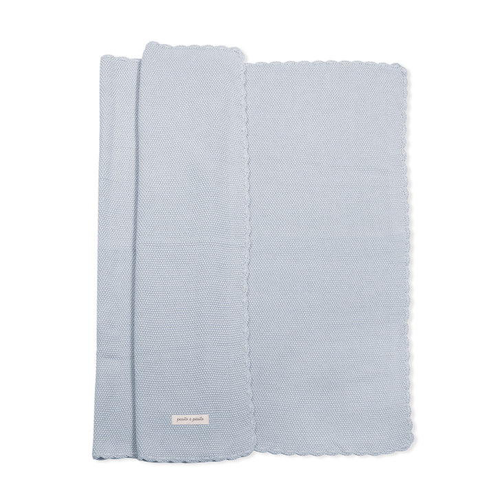 PasitoaPasito | Coperta Neonati | Tricot | Col. Blue