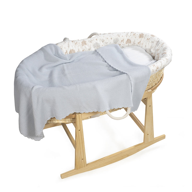 PasitoaPasito | Coperta Neonati | Tricot | Col. Blue