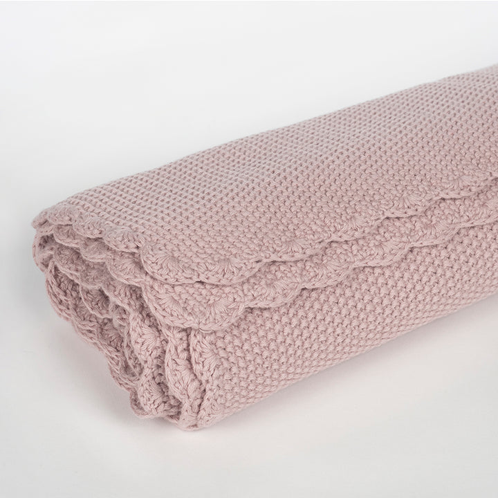 PasitoaPasito | Coperta Neonati | Tricot | Col. Rosa