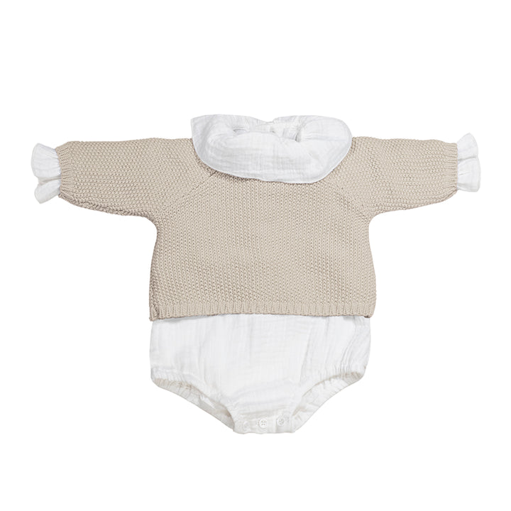 PasitoaPasito | Maglia + Culotte + Body | Tricot | Col. Beige