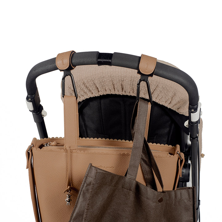 PasitoaPasito | Set 2 Ganci Passeggino | Icon | Col. Caramel