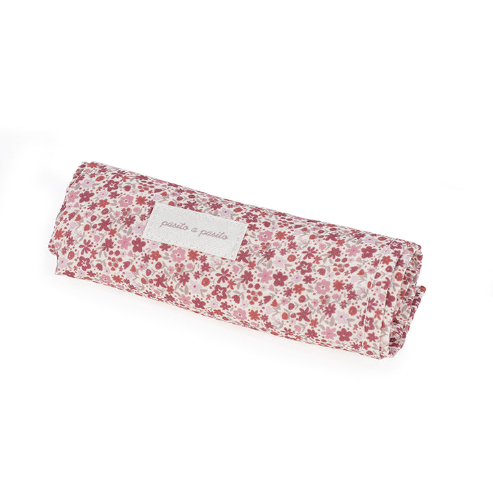 PasitoaPasito | Set 2 Mussole 70x70 | Cherry | Fiori