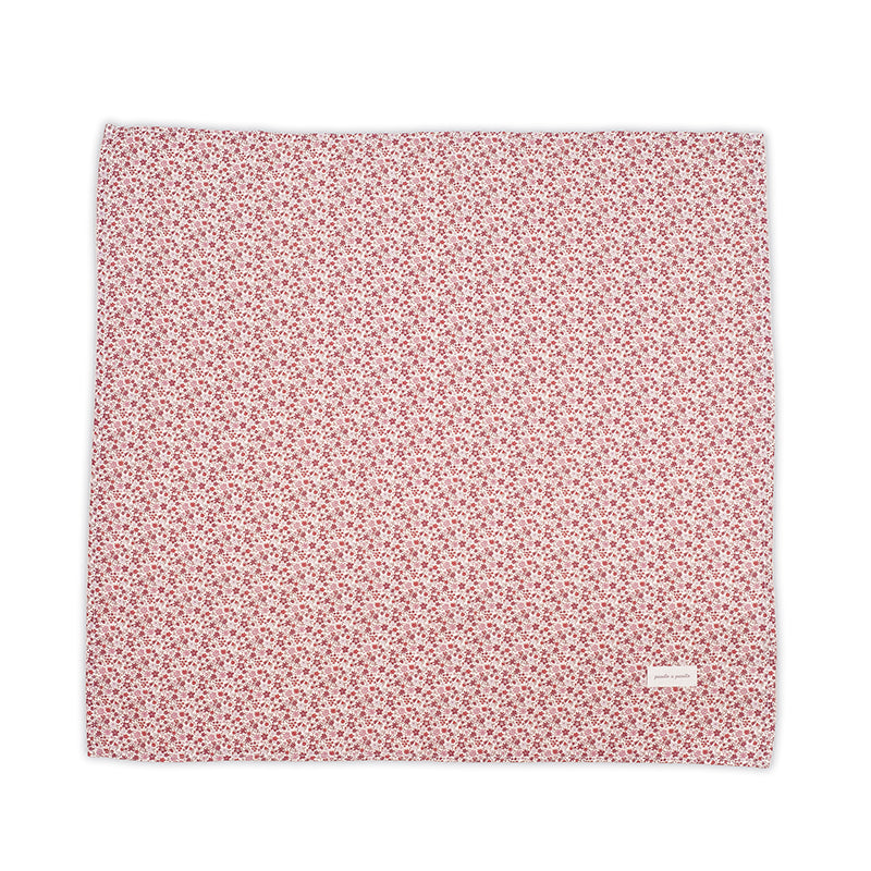 PasitoaPasito | Set 2 Mussole 70x70 | Cherry | Fiori