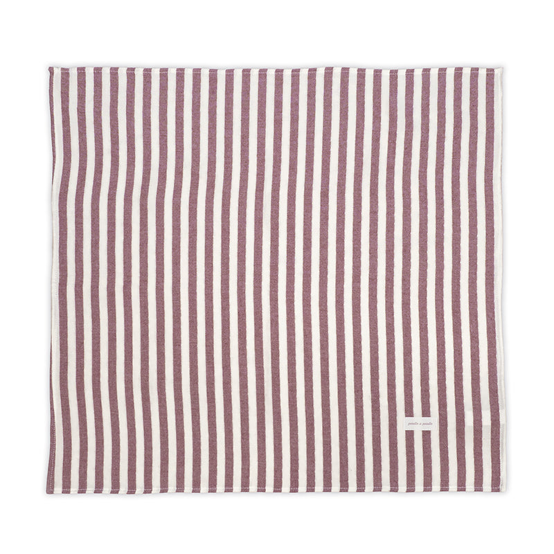 PasitoaPasito | Set 2 Mussole 70x70 | Cherry | Stripes