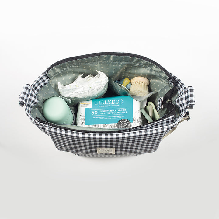 WalkingMum | Borsa Fasciatoio | I Love Vichy | Col. Nero