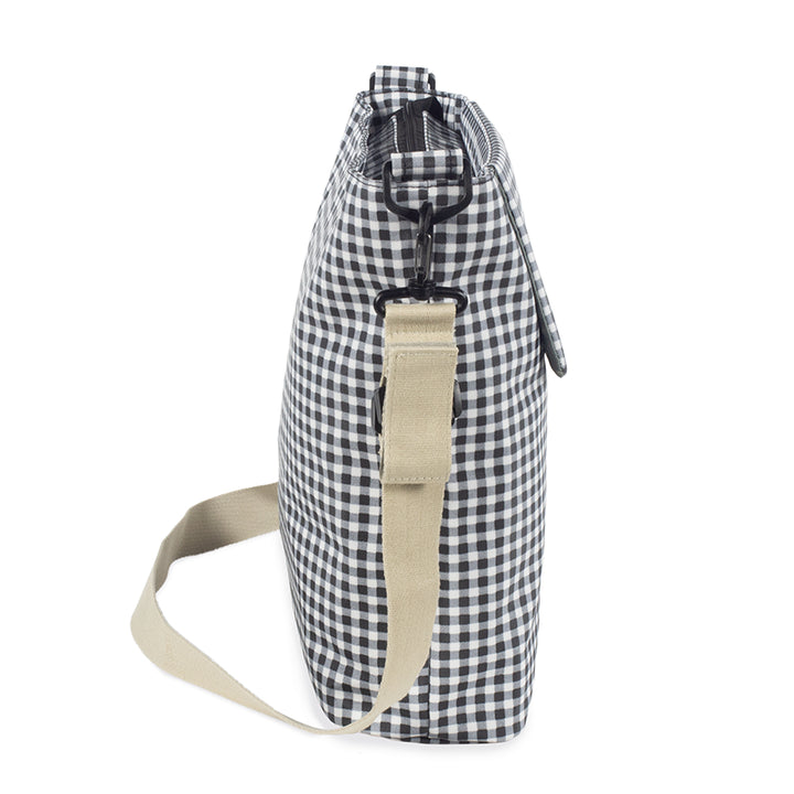 WalkingMum | Borsa Fasciatoio | I Love Vichy | Col. Nero