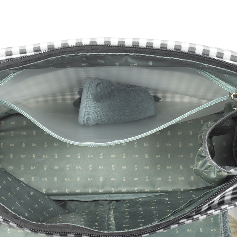 WalkingMum | Borsa Fasciatoio | I Love Vichy | Col. Nero