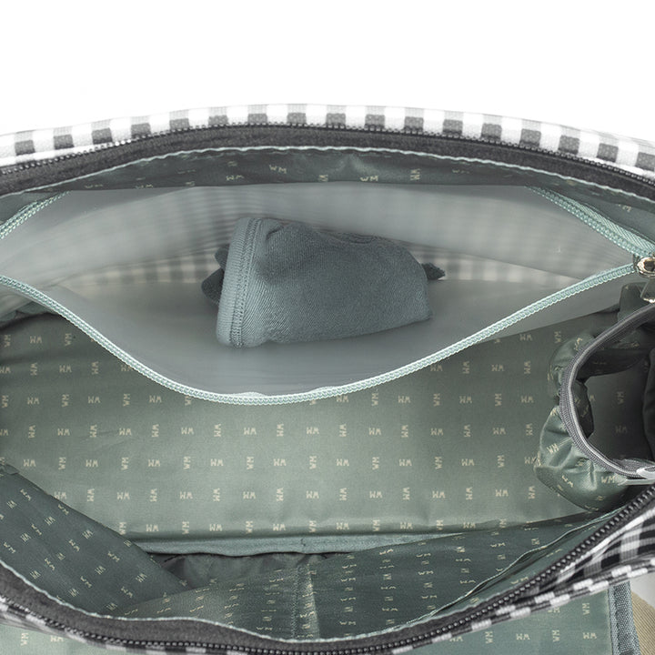 WalkingMum | Borsa Fasciatoio | I Love Vichy | Col. Nero