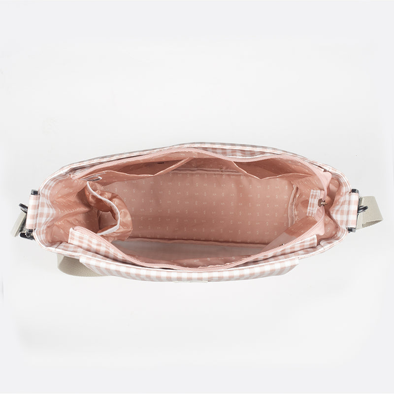 WalkingMum | Borsa Fasciatoio | I Love Vichy | Col. Pink