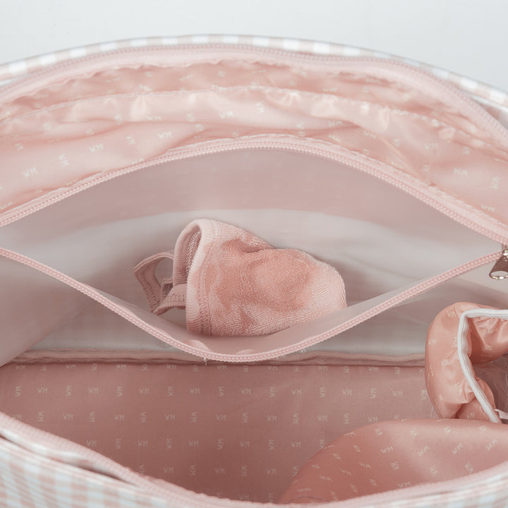WalkingMum | Borsa Fasciatoio | I Love Vichy | Col. Pink