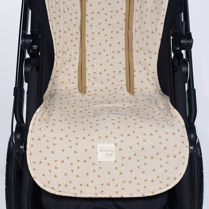 WalkingMum | Materassino | Hearts Poppy | Col. Cannella