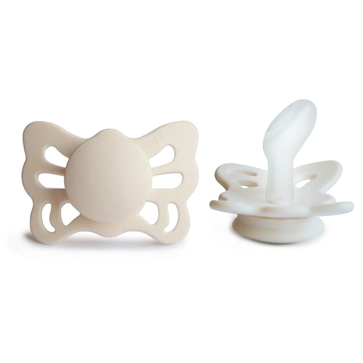 Frigg | Ciuccio Farfalla | Cream | Personalizzato