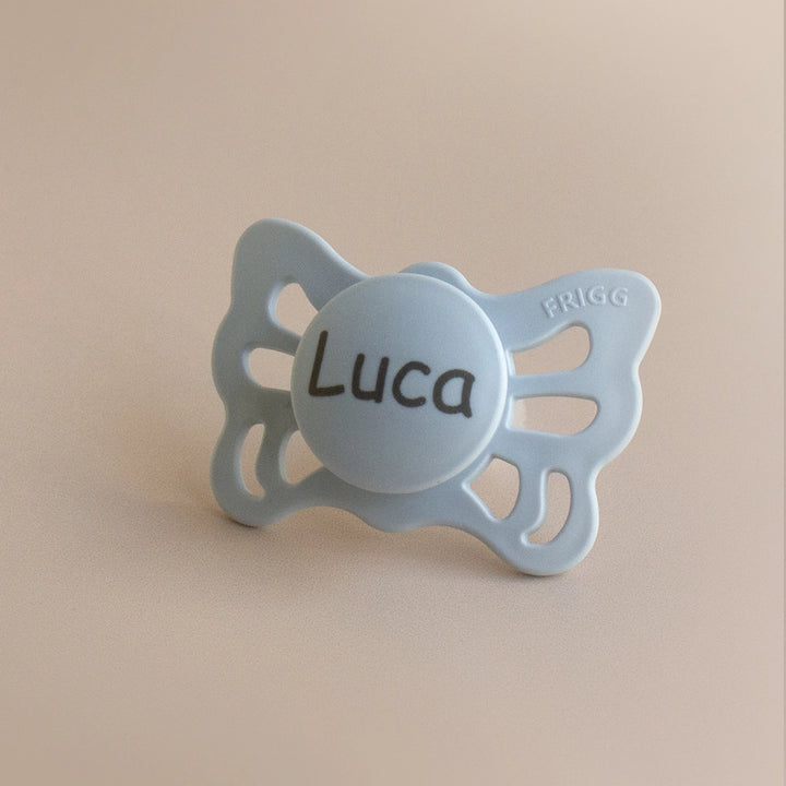 Frigg | Ciuccio Farfalla | Baby blue | Personalizzato